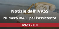Numero IVASS per l'assistenza agli Intermediari Assicurativi